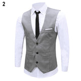 Hot New Arrival Men's Classic Formal Business Slim Fit Chain Dress Vest Suit Tuxedo Waistcoat 08WG