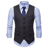 New fashion men's Business Casual suit vest Single Breasted Vintage
