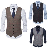 New Fashion Men's Slim Fit Casual Blazer Vests Formal Tops Suit Vest Waistcoat Coat M-2XL