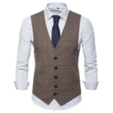 New Fashion Men's Slim Fit Casual Blazer Vests Formal Tops Suit Vest Waistcoat Coat M-2XL