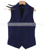 2019British style Men's Casual Tweed suit Vest Slim Fit Notch Lapel custom made Waistcoat For Wedding Groomsmen Leisure Business