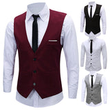 Hot New Arrival Men's Classic Formal Business Slim Fit Chain Dress Vest Suit Tuxedo Waistcoat 08WG